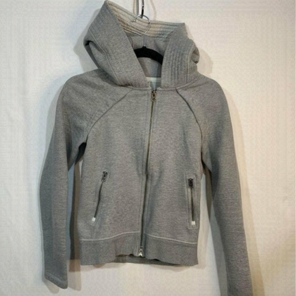 lululemon athletica Tops - LULULEMON sculpted scuba hoodie. Gray. Size 6. New condition. Limited Edition.